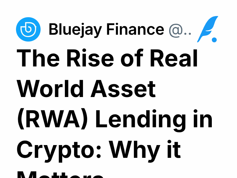 The Rise of Real World Asset (RWA) Lending in Crypto: Why it Matters ...