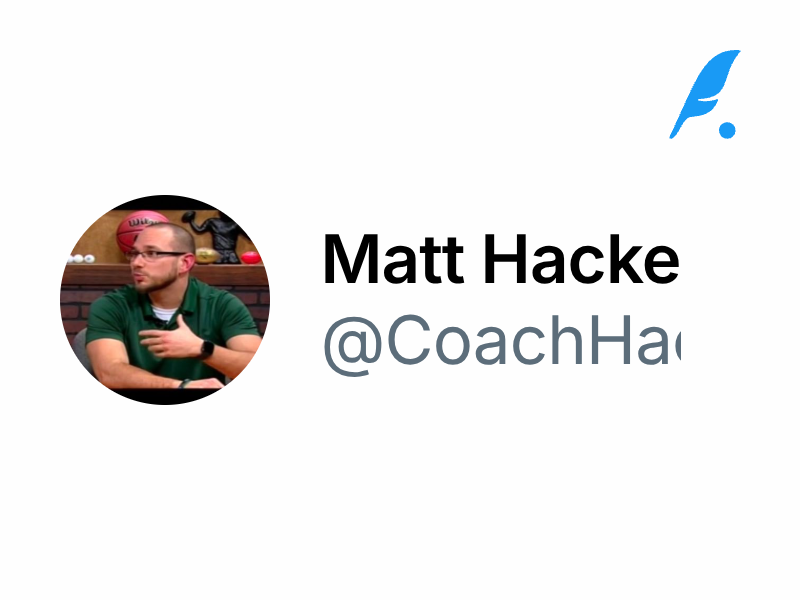 Matt Hackenberg (@CoachHackGO)