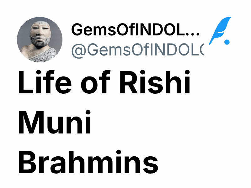 Life of Rishi Muni Brahmins | GemsOfINDOLOGY