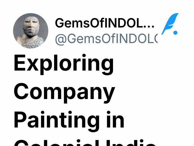 View of Exploring Company Painting in Colonial India | GemsOfINDOLOGY