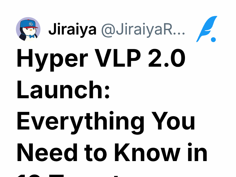 Hyper VLP 2.0 Launch: Everything You Need to Know in 10 Tweets | Jiraiya