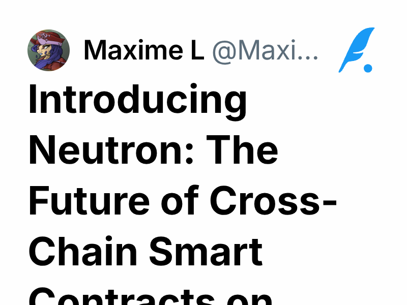 Introducing Neutron: The Future of Cross-Chain Smart Contracts on ...