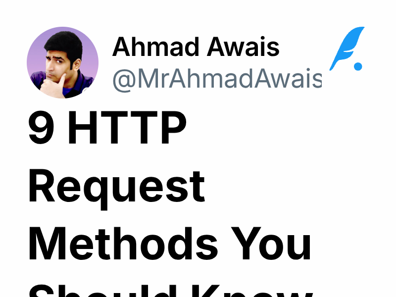 9 HTTP Request Methods You Should Know About | Ahmad Awais