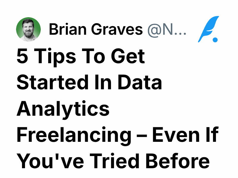 5 Tips To Get Started In Data Analytics Freelancing – Even If You've ...