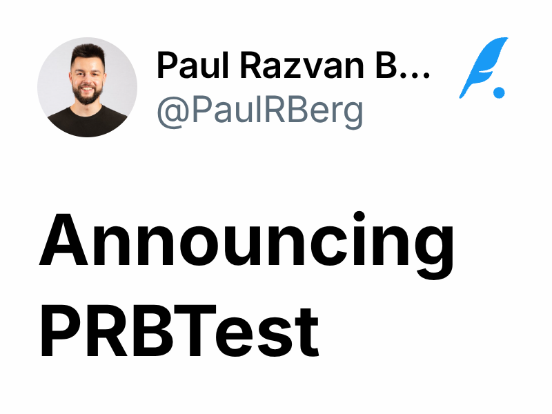 Announcing PRBTest Paul Berg EthCC 🇧🇪