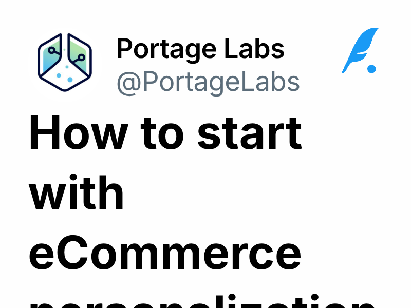 How to start with eCommerce personalization | Portage Labs