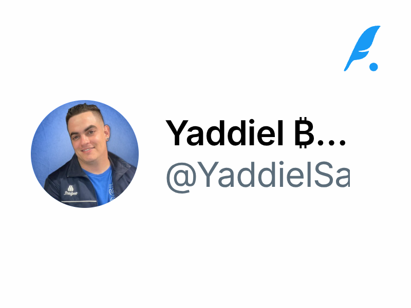 Yaddiel ₿ ⚡♦️ (@YaddielSamper)