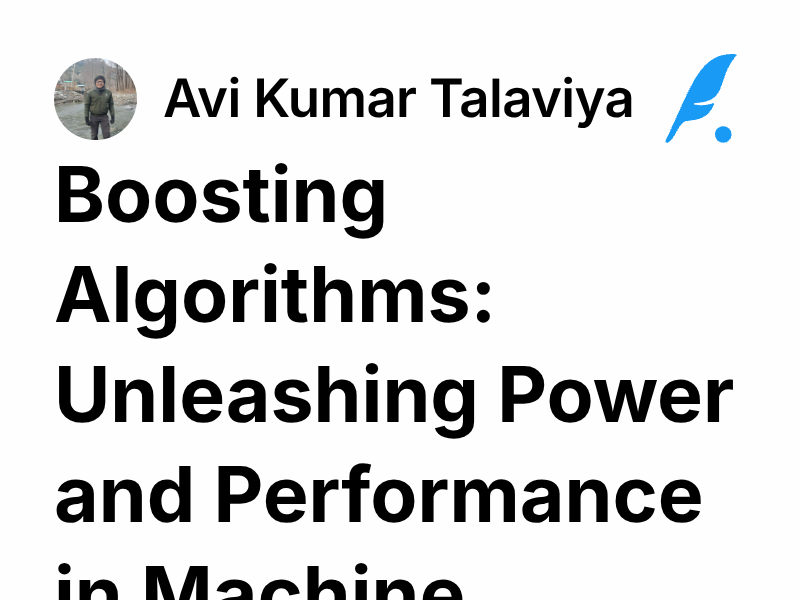Boosting Algorithms: Unleashing Power and Performance in Machine ...