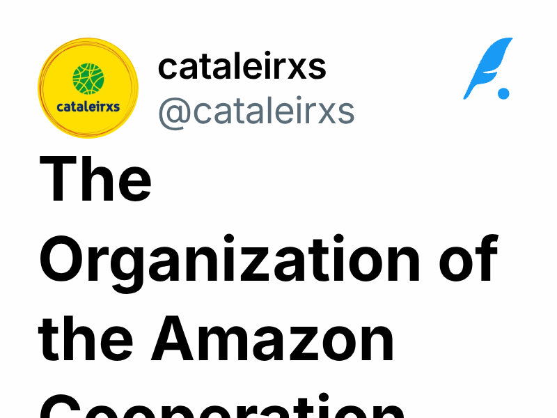 The Organization of the Amazon Cooperation Treaty | cataleirxs