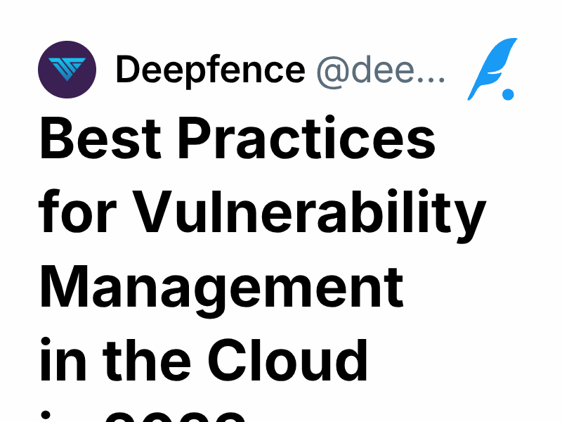 Best Practices for Vulnerability Management in the Cloud in 2023 ...