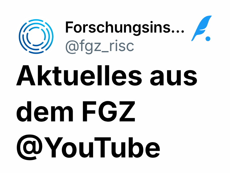 Aktuelles aus dem FGZ @YouTube | Forschungsinstitut Gesellschaftlicher ...
