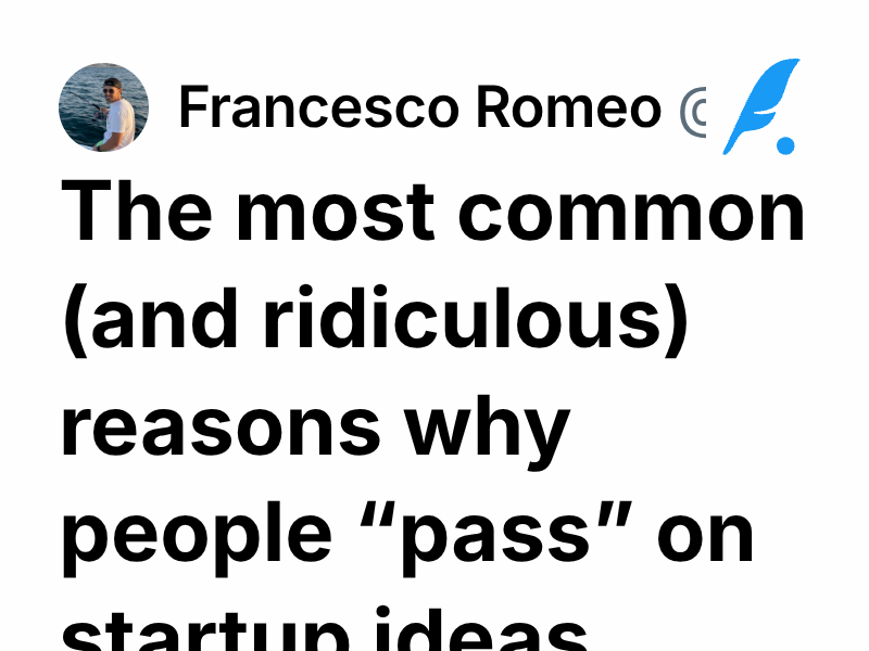 The most common (and ridiculous) reasons why people “pass” on startup ...
