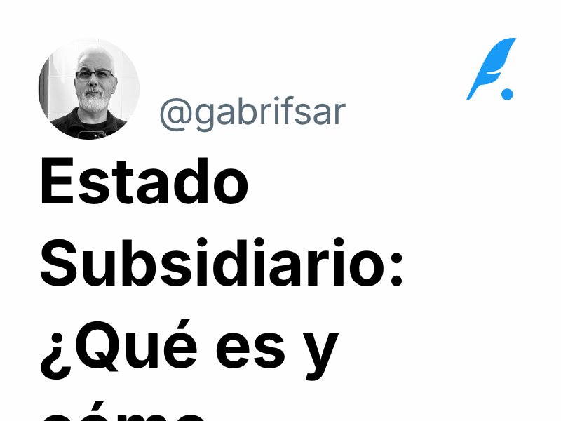 Estado Subsidiario: ¿Qué es y cómo funciona? | 🅖𝙖𝙗𝙧𝙞𝙚𝙡