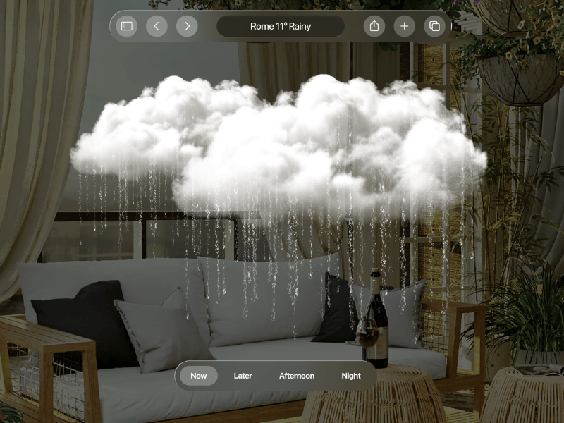 Apple VisionOS Weather App Design | Jan · HappyDesign