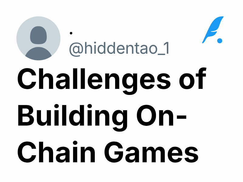 Challenges of Building OnChain Games Ram🦇🔊