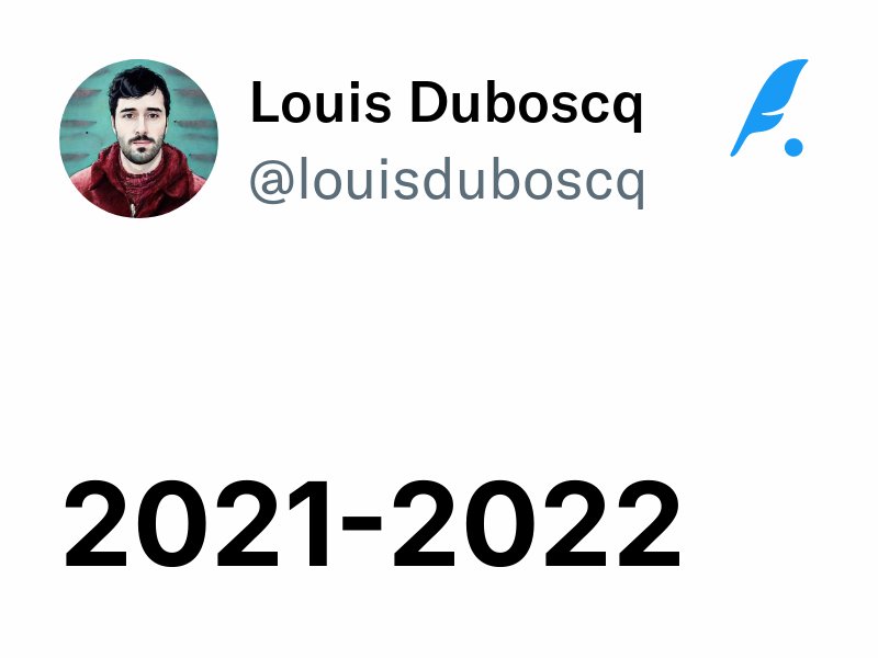 2021-2022 | Louis Duboscq