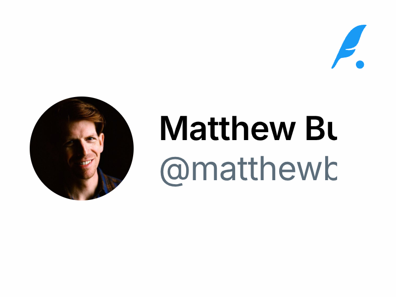 Matthew Burton matthewburtonmstdn.social (matthewburton)