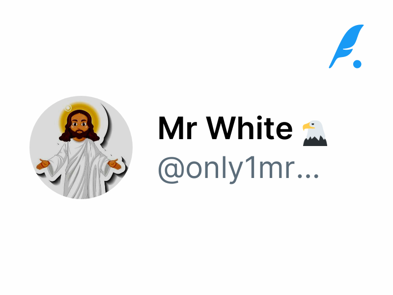 Mr White 🦅 (@only1mrwhite)