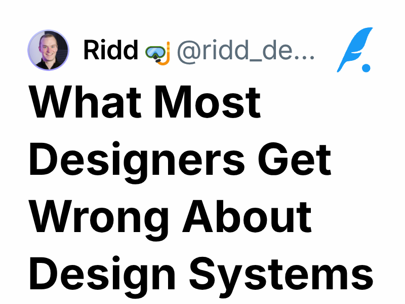 What Most Designers Get Wrong About Design Systems Ridd рџ ї
