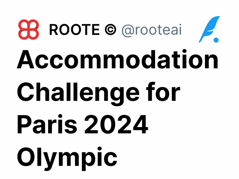 Challenge for Paris 2024 Olympic Volunteers ROOTE