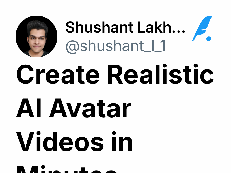 Create Realistic AI Avatar Videos in Minutes | Shushant Lakhyani