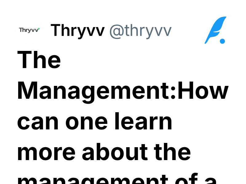 The Management:How can one learn more about the management of a company ...
