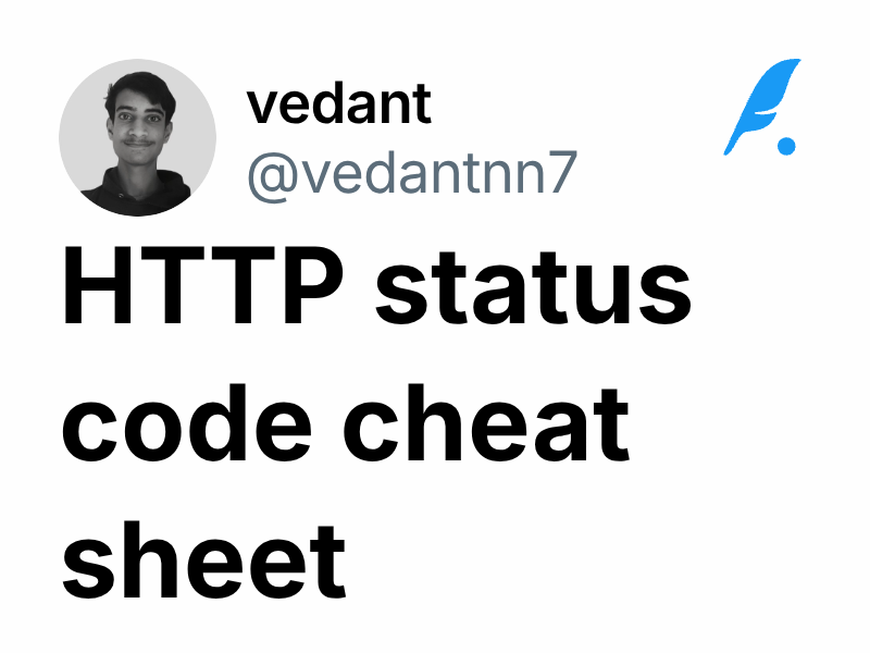 HTTP status code cheat sheet | vedant