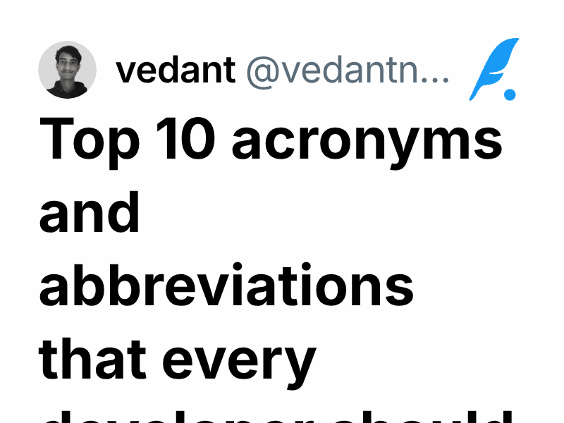 Top 10 acronyms and abbreviations that every developer should know ...